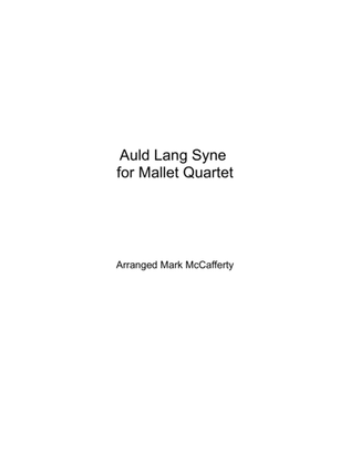 Auld Lang Syne for Mallet Quartet