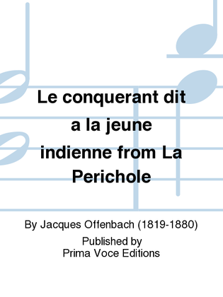 Book cover for Le conquerant dit a la jeune indienne from La Perichole
