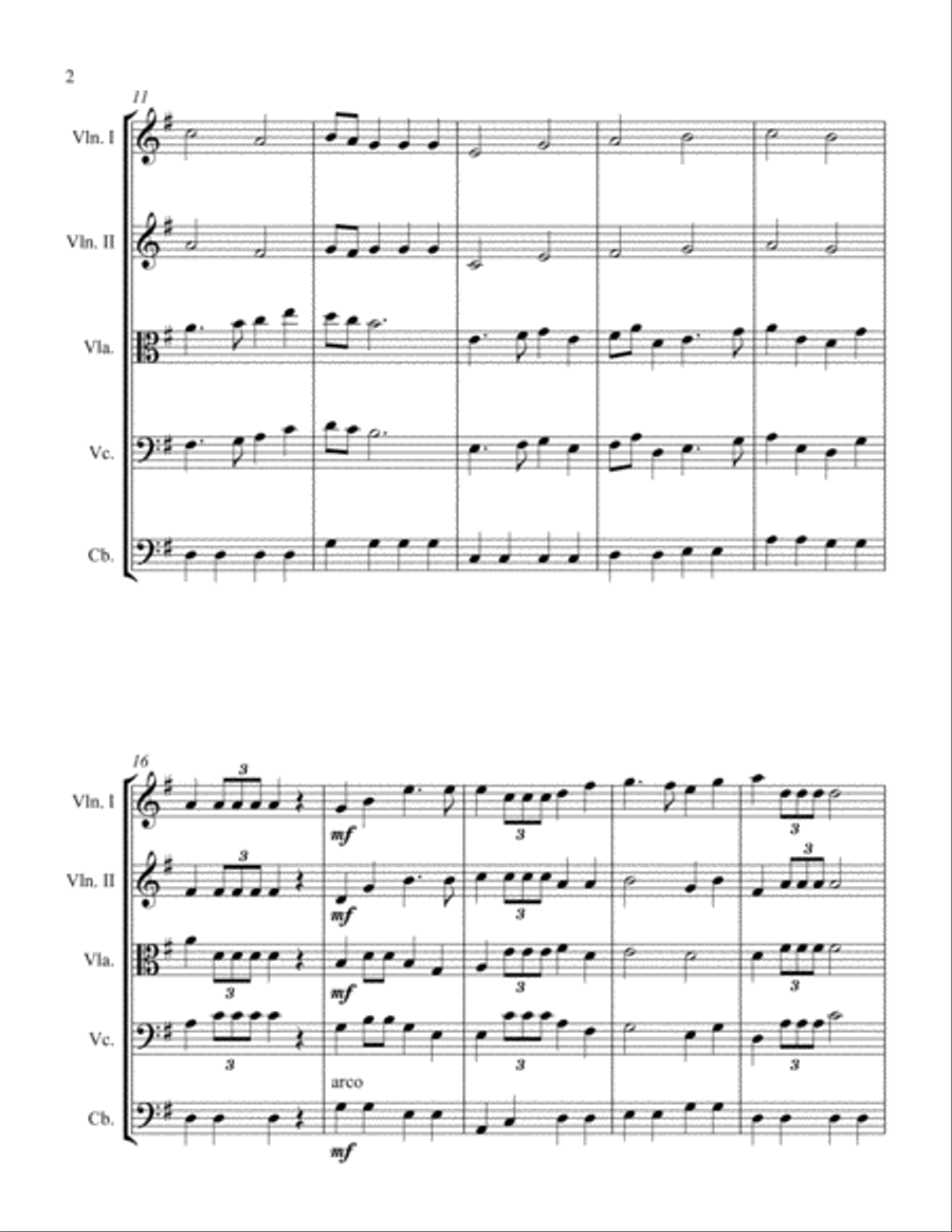Mach March String Orchestra scores gallery preview page 2