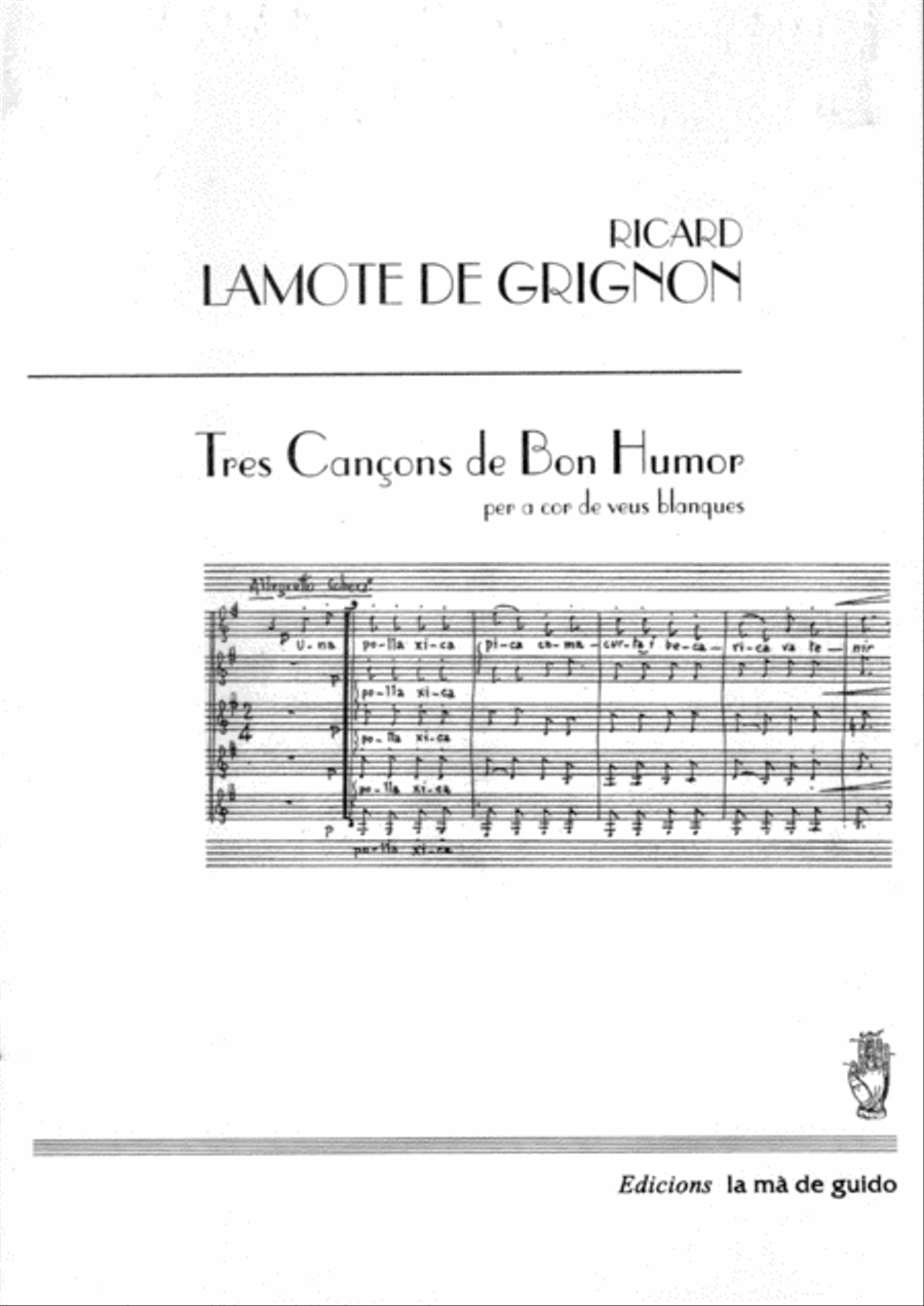 Tres Cançons de Bon Humor SSA scores gallery preview page 1