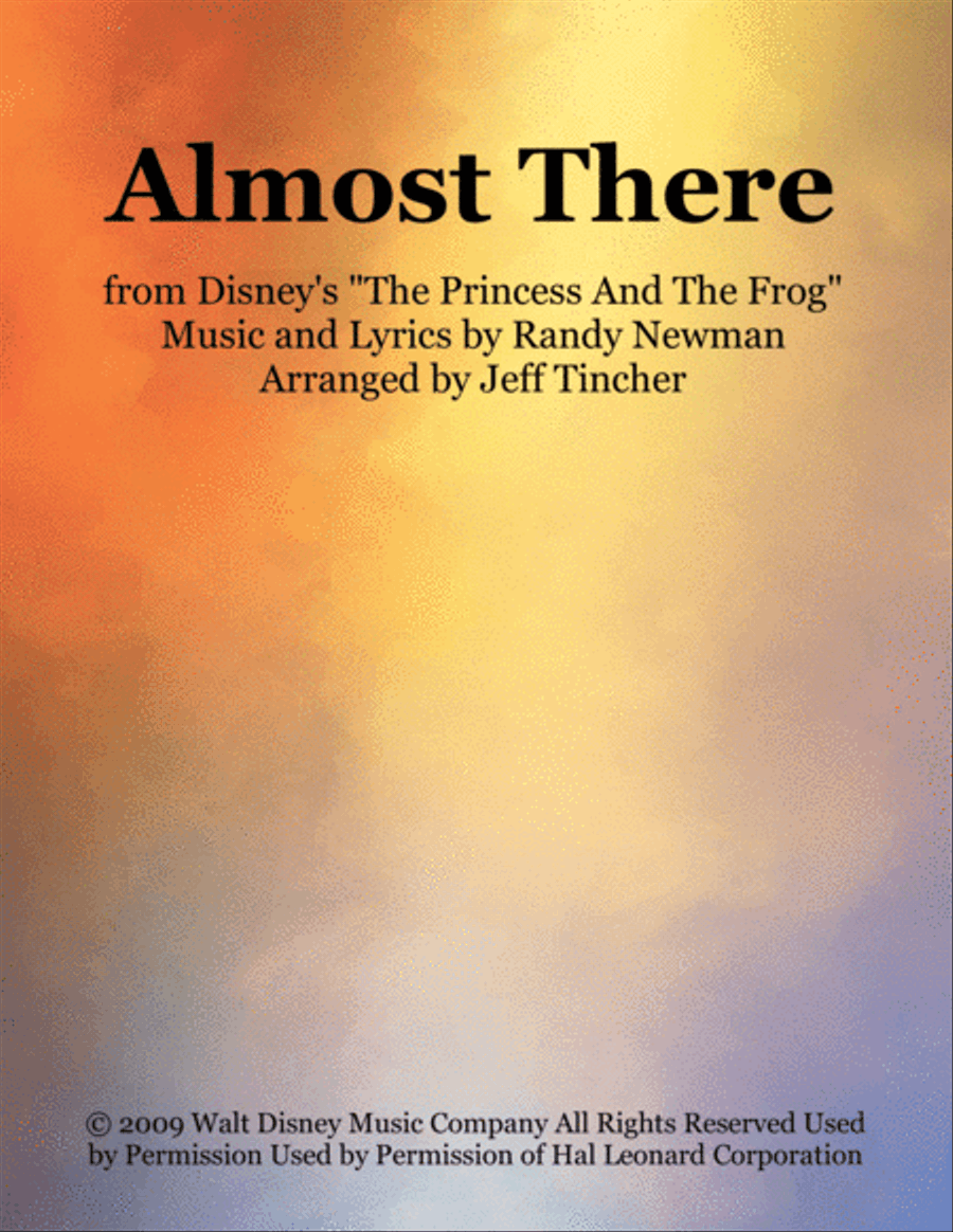 Almost There Almost There Voice scores gallery preview page 1