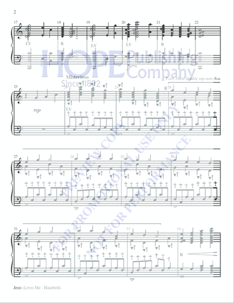 Jesus Loves Me Jesus Loves Me 5-Octaves scores gallery preview page 4