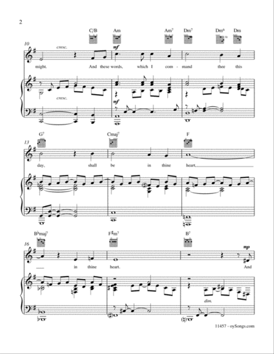 And Thou Shalt Love Piano, Vocal, Guitar scores gallery preview page 2
