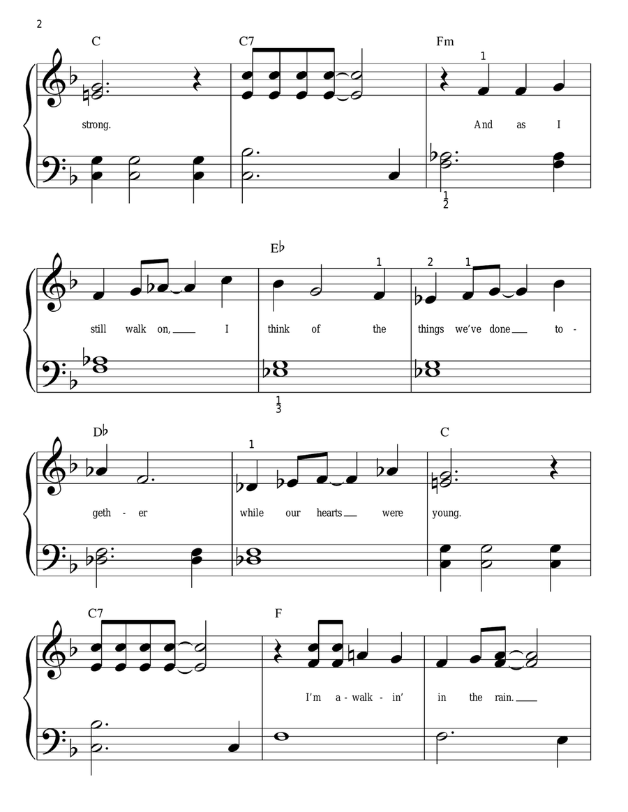 Runaway Easy Piano scores gallery preview page 2