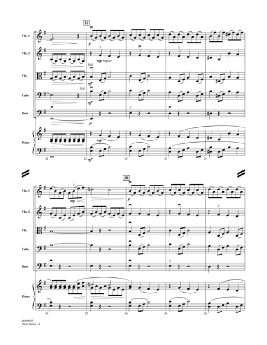 New Moon (The Meadow) - Conductor Score (Full Score) Conductor Score scores gallery preview page 4