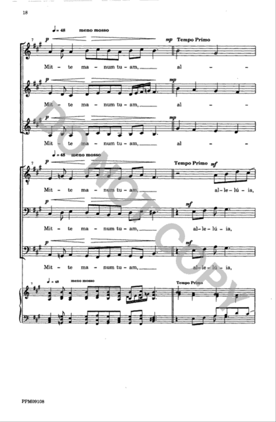 Four Motets from 'Resurrexi' 4-Part scores gallery preview page 19