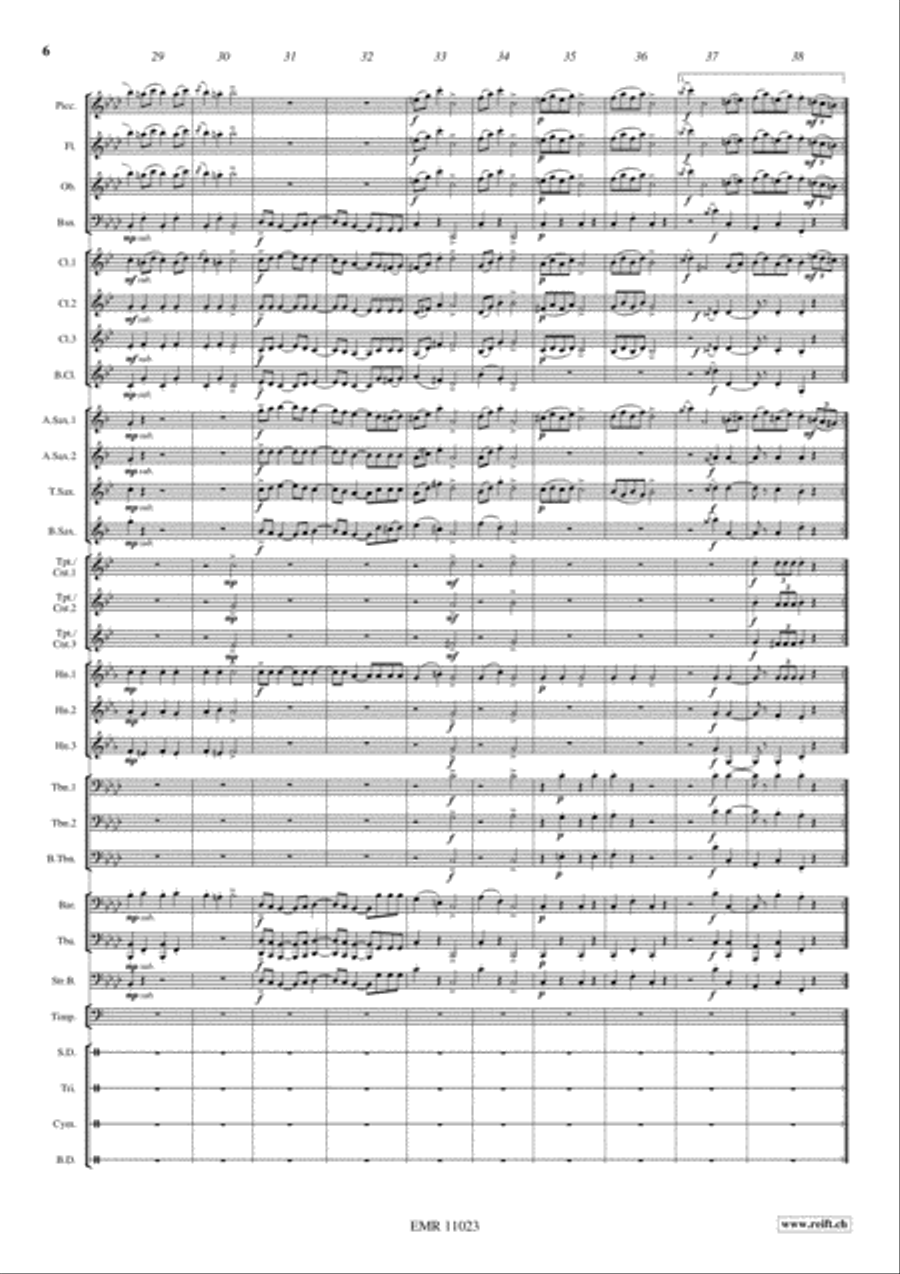 Hungarian March Hungarian March Concert Band scores gallery preview page 7