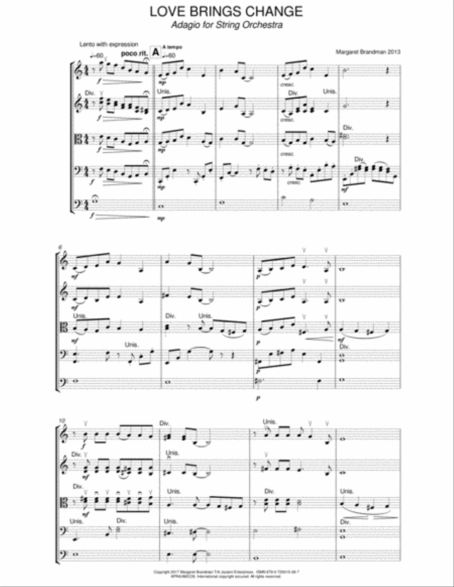 Love Brings Change String Orchestra scores gallery preview page 2