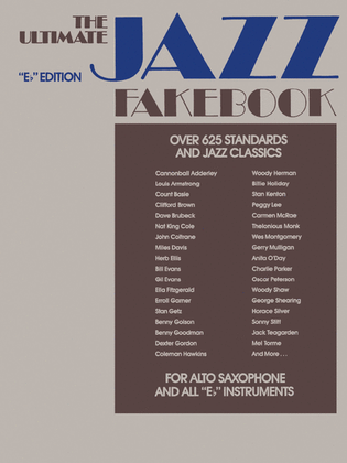 The Ultimate Jazz Fake Book - Eb Edition