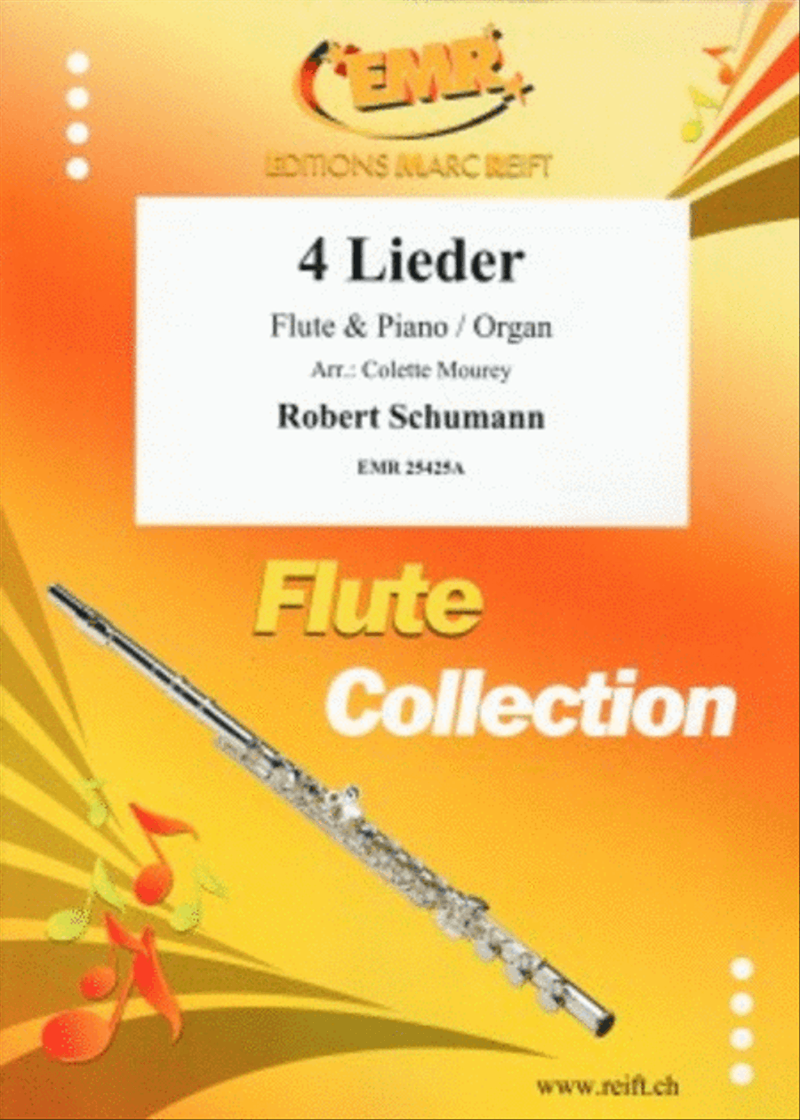 4 Lieder Flute Solo scores gallery preview page 1