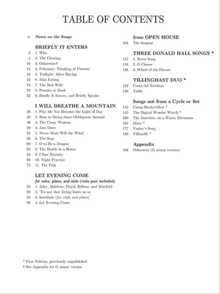 Concert Songs - Volume 1 (1975-2000) Voice scores gallery preview page 4