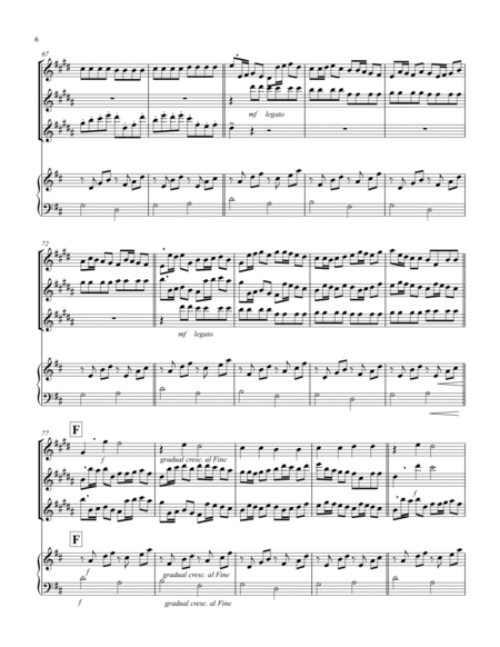 Canon in D (Pachelbel) (D) (Saxophone Trio - 1 Sop, 1 Alto, 1 Bari), Keyboard)