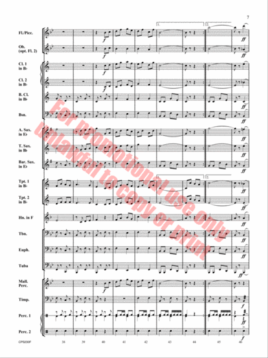 Bay Shore Park Concert Band scores gallery preview page 8