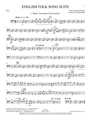 English Folk Song Suite - String Bass