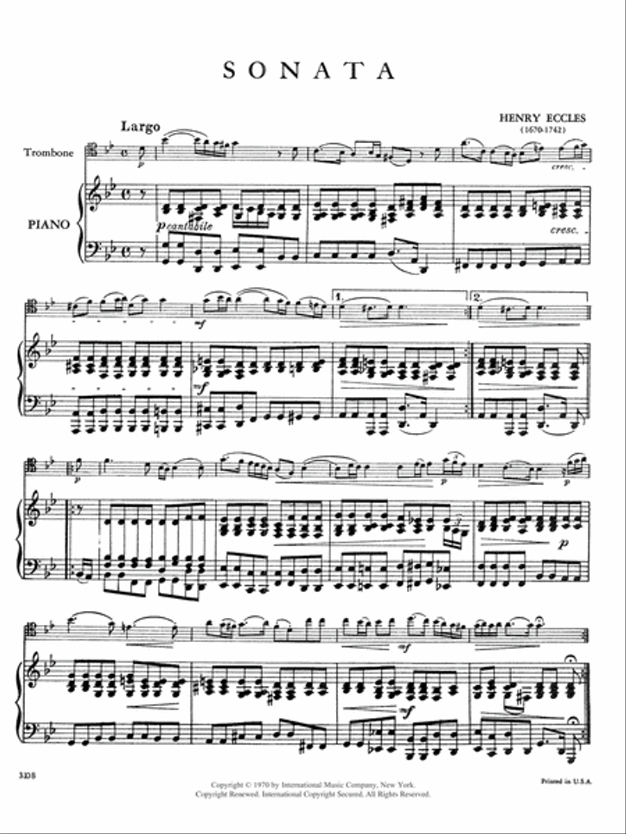 Sonata In G Minor Piano Accompaniment scores gallery preview page 2