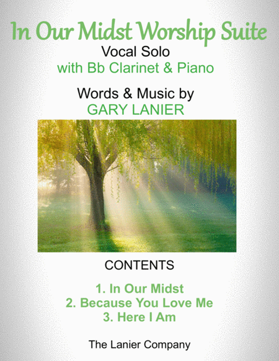 IN OUR MIDST WORSHIP SUITE (For Voice, Bb Clarinet and Piano with Parts) image number null