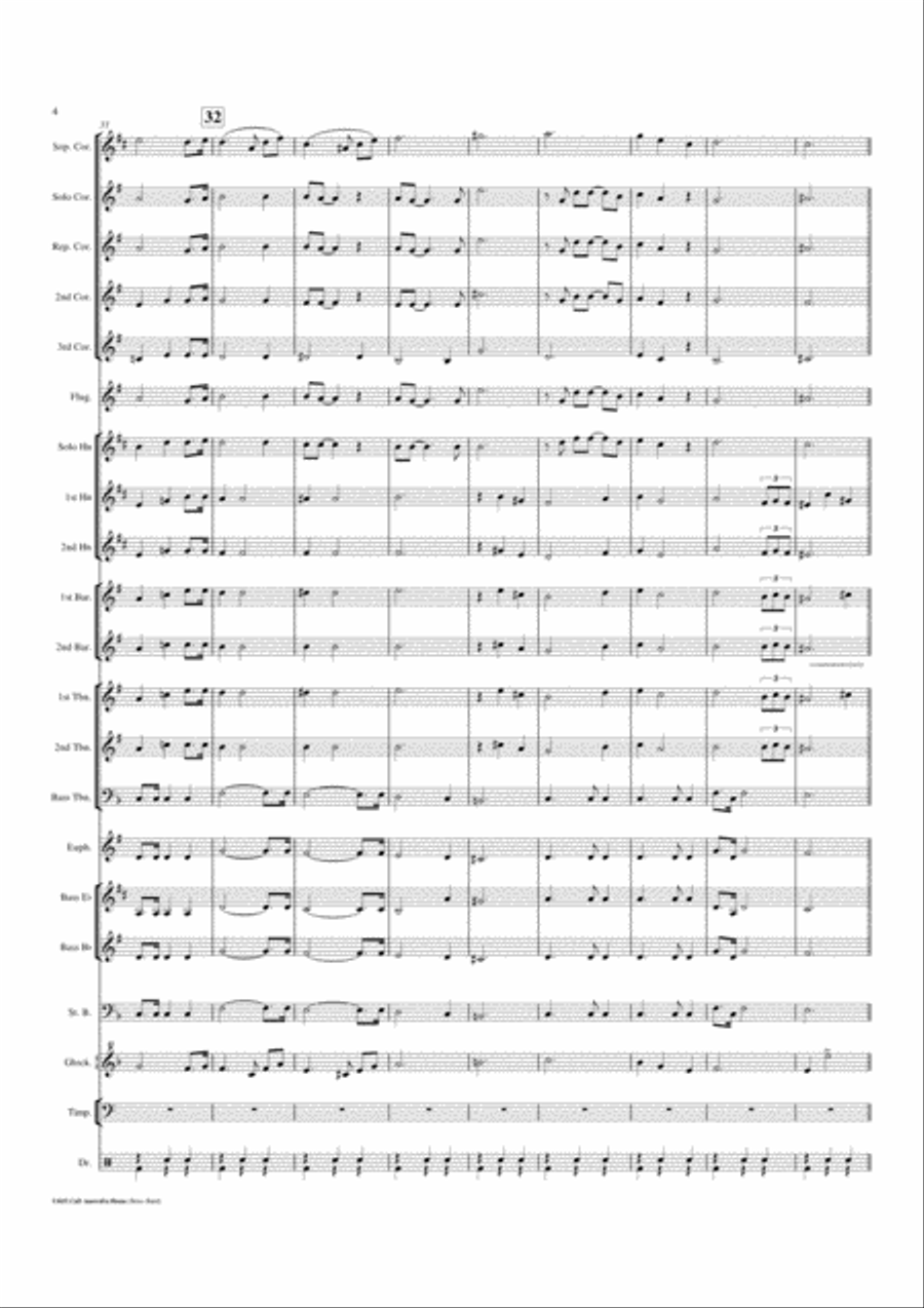 I Still Call Australia Home Brass Ensemble scores gallery preview page 5