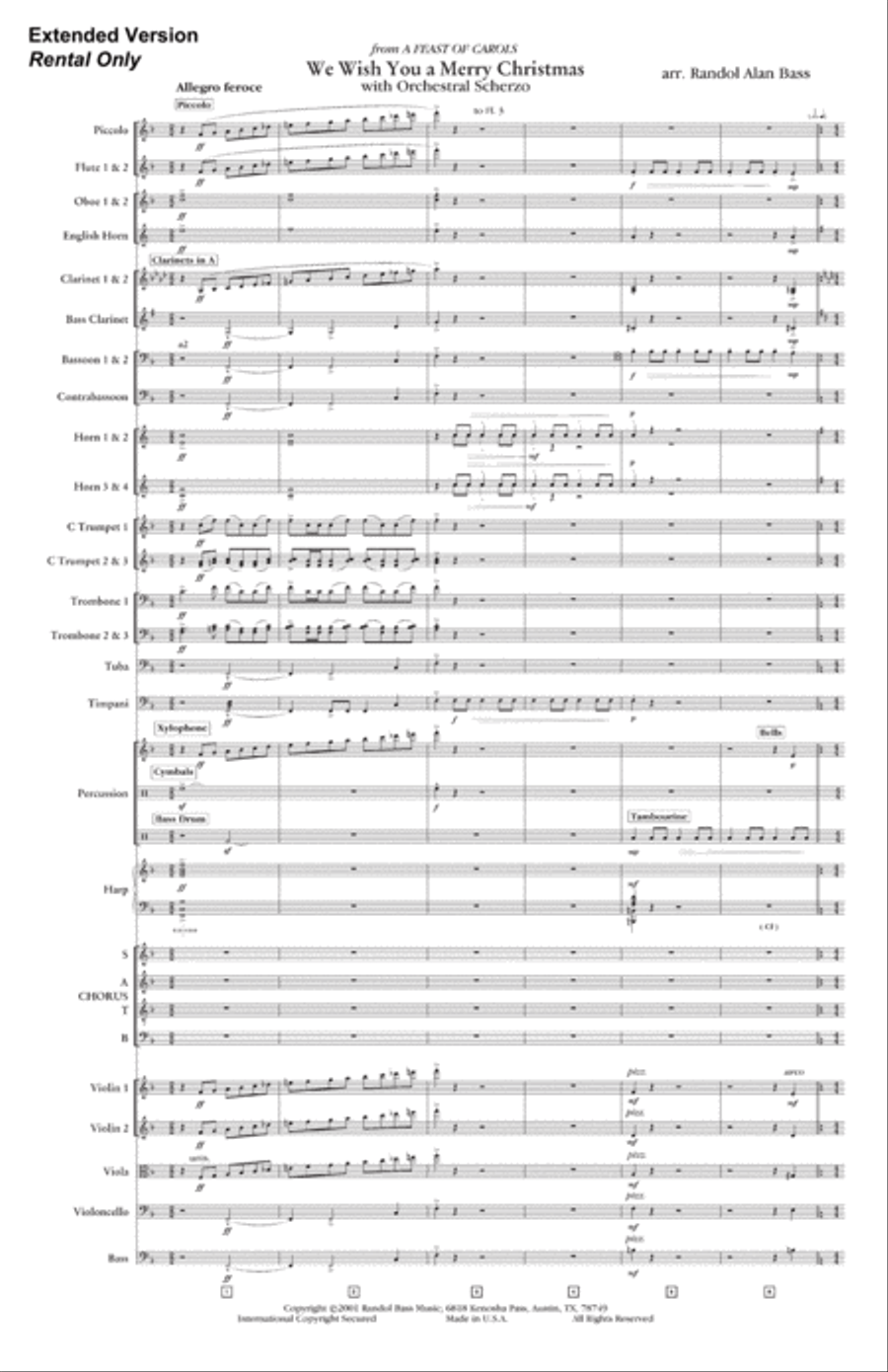 We Wish You A Merry Christmas (Score & Parts) Choir scores gallery preview page 2