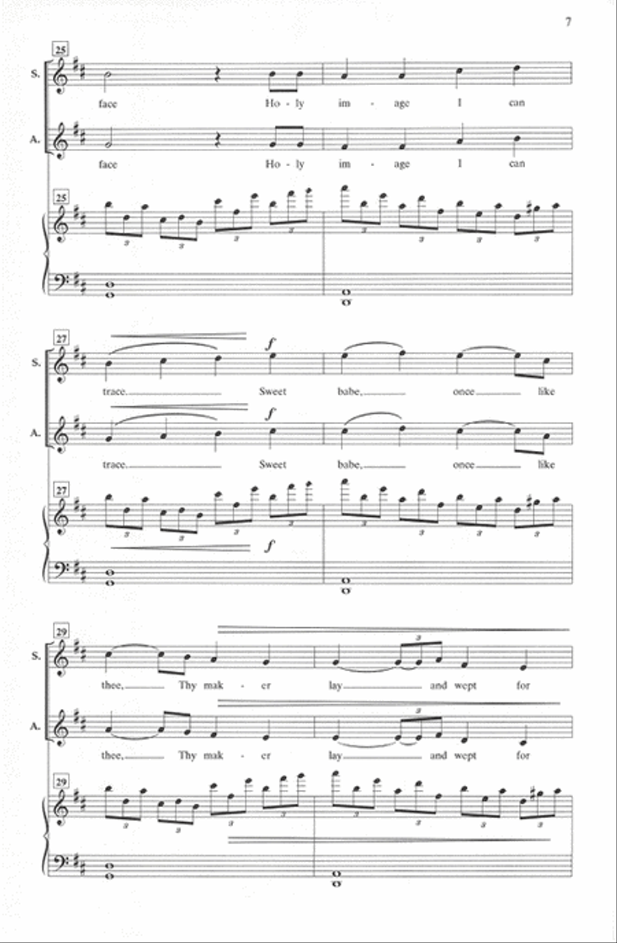 A Cradle Song A Cradle Song SA scores gallery preview page 6