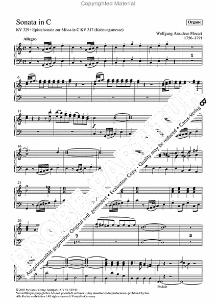 Sonata in C major