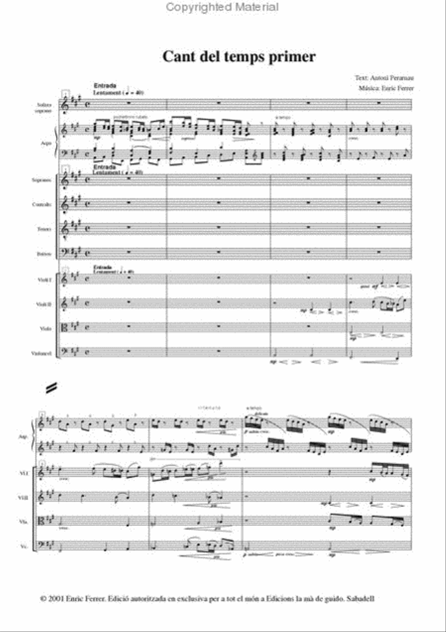 Cant del temps primer Mixed Choir scores gallery preview page 2