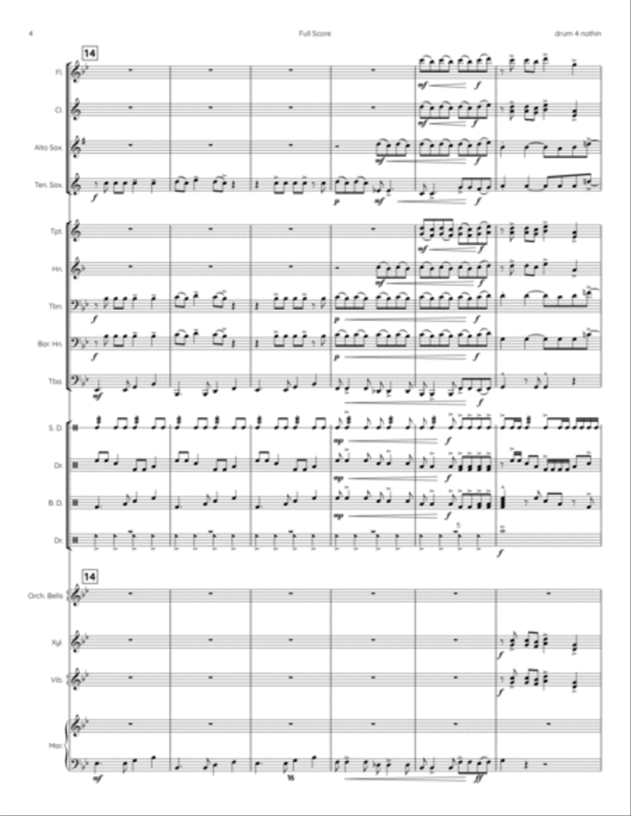 Money For Nothing Marching Band scores gallery preview page 4