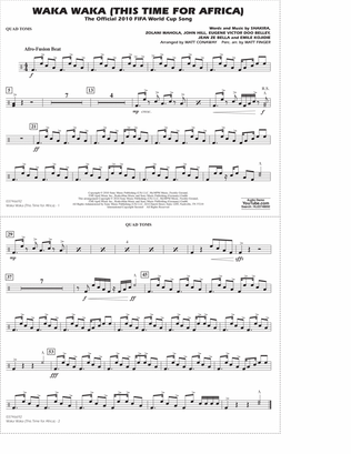 Waka Waka (This Time For Africa) (arr. Matt Conaway) - Quad Toms