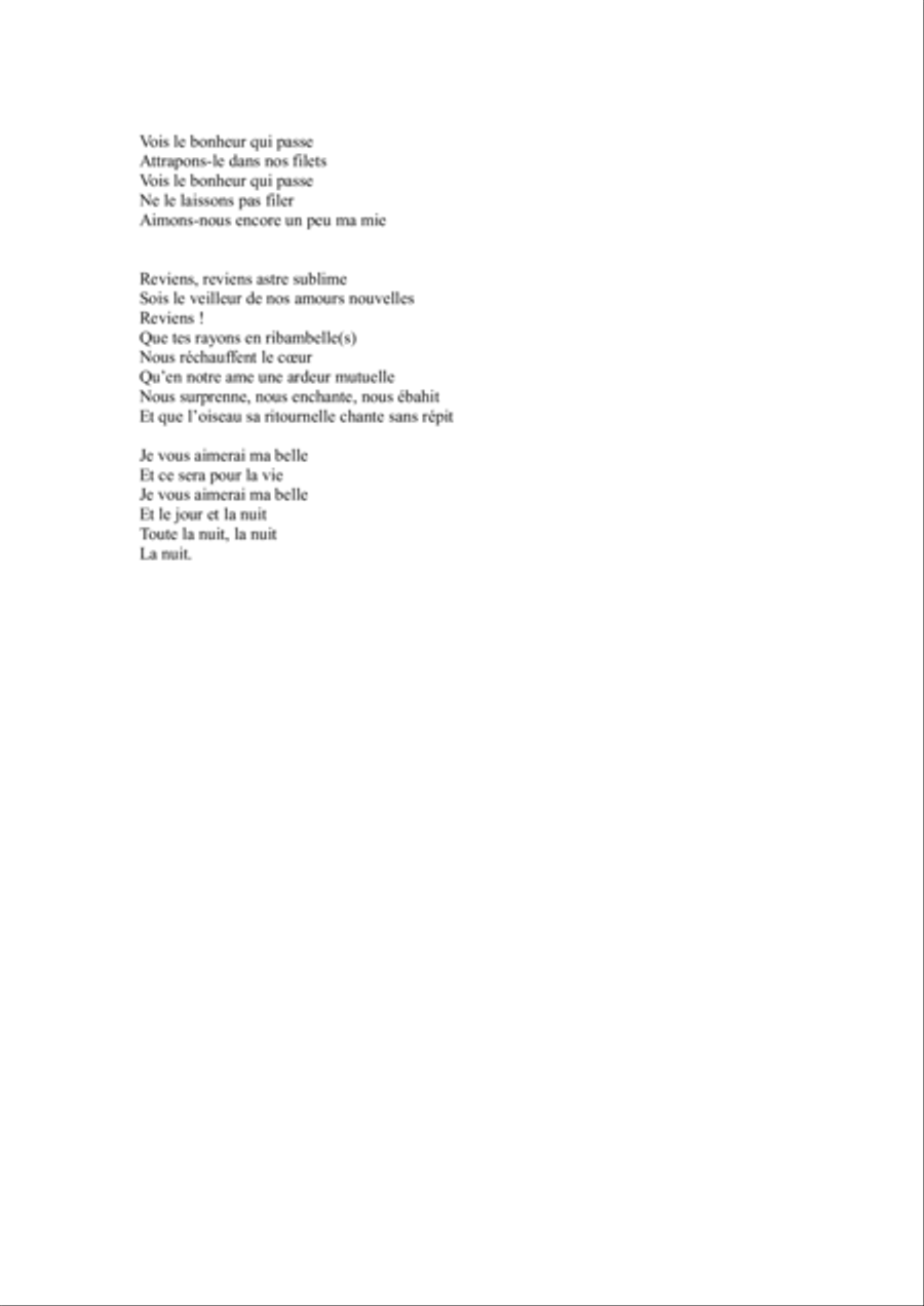 Germaine Tailleferre : Aube for mixed chorus Divisi scores gallery preview page 6