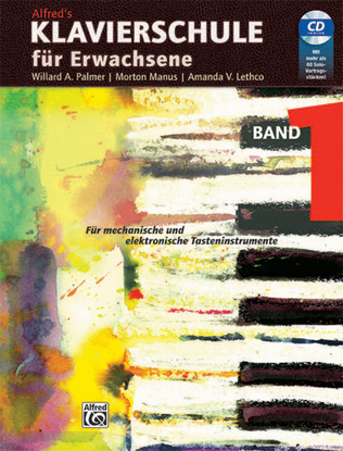Book cover for Alfred's Basic Adult Piano Course Lesson Book - Level 1 (German Edition)