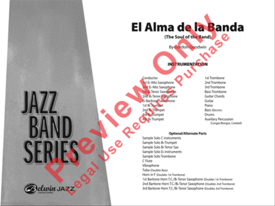 El Alma de la Banda Jazz Ensemble scores gallery preview page 2