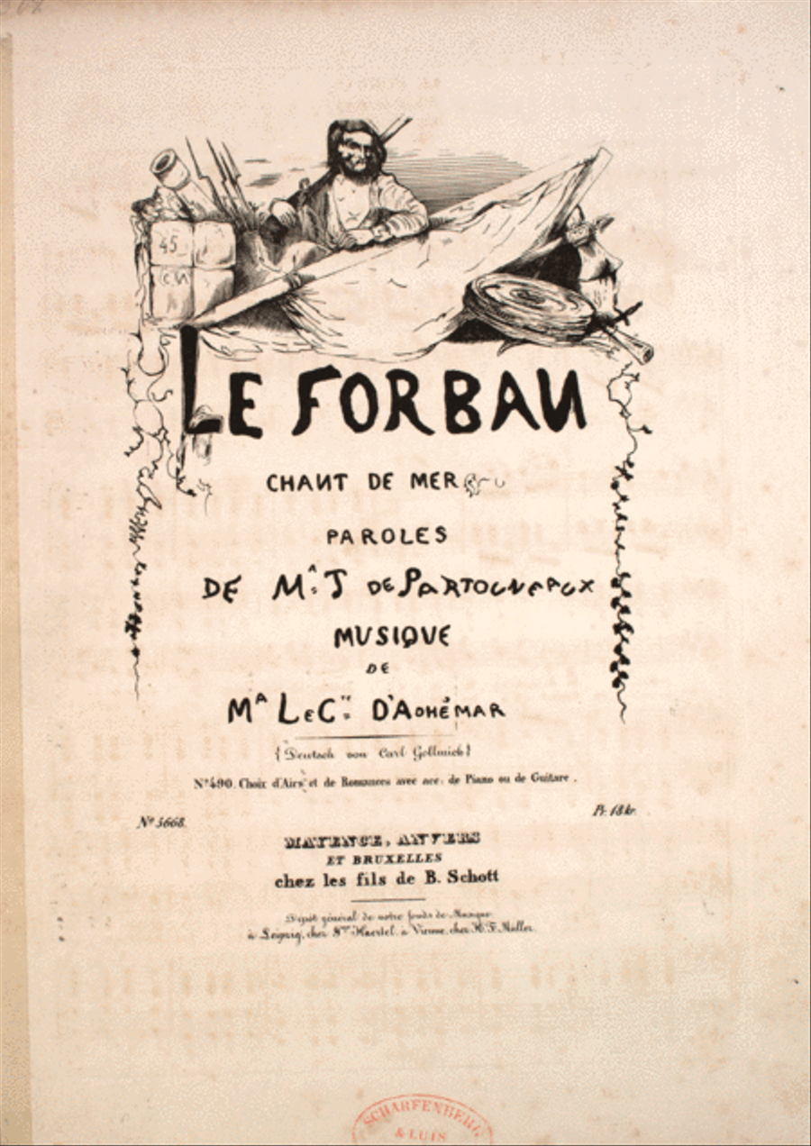 Le Forban. Chant de Mer Voice scores gallery preview page 1