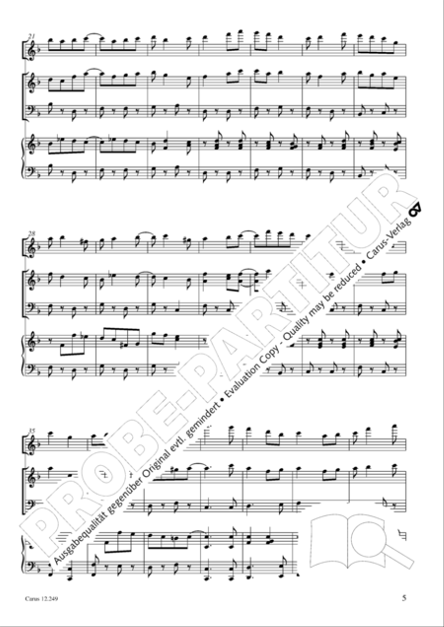 Mause in der Michaelskirche 4-Part scores gallery preview page 6