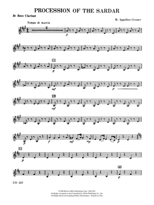 Procession of the Sardar: B-flat Bass Clarinet