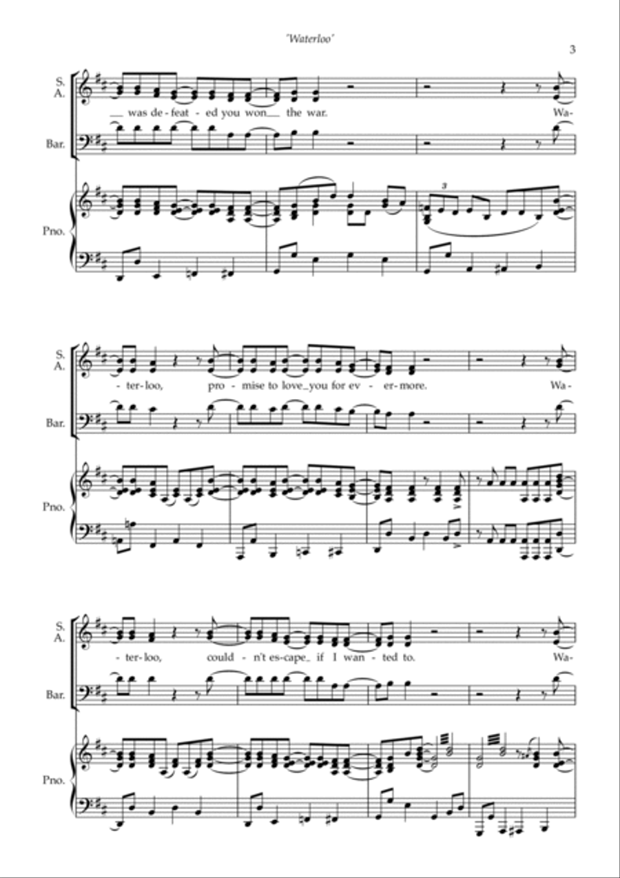 Waterloo Waterloo 3-Part scores gallery preview page 5