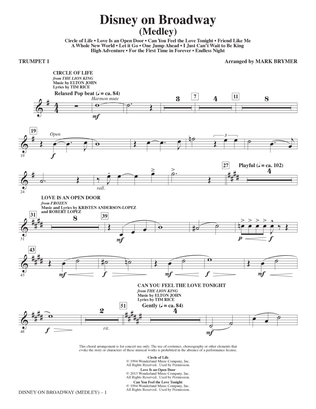 Disney On Broadway (Medley) - Trumpet 1