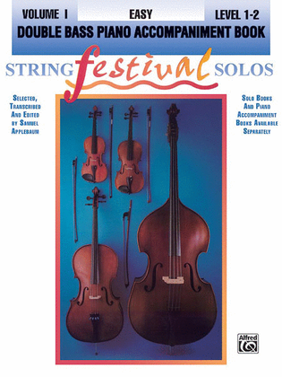 Book cover for String Festival Solos, Volume 1