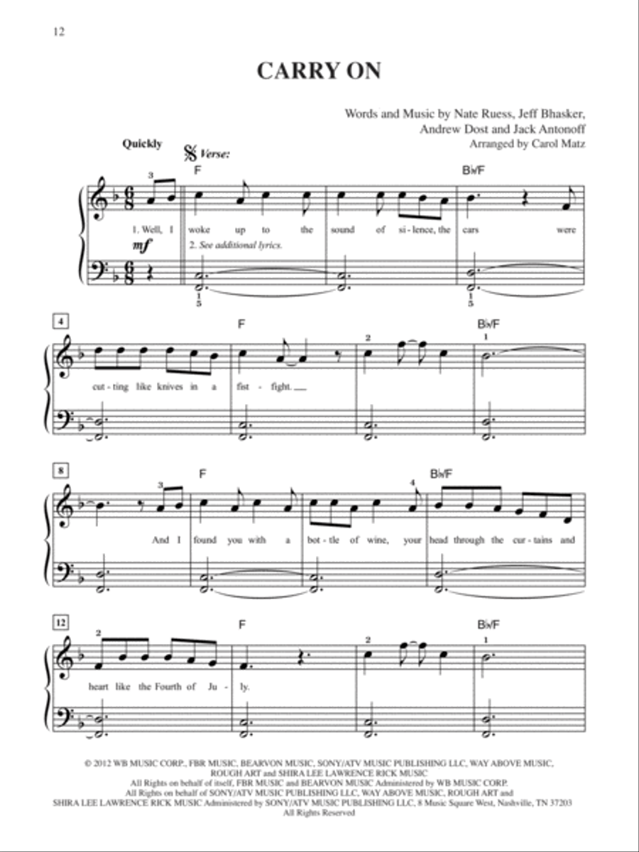 2013 Greatest Pop & Movie Hits Easy Piano scores gallery preview page 3