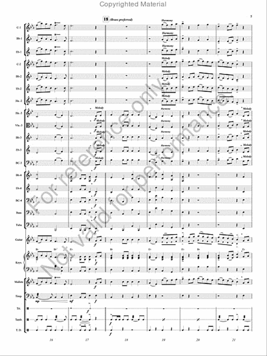 Rondeau Rondeau Concert Band scores gallery preview page 6
