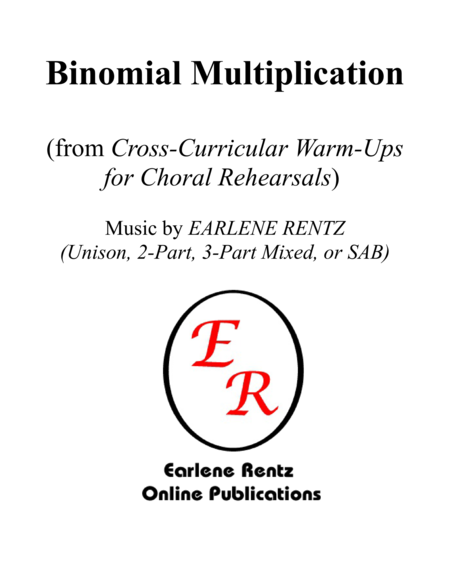 Binomial Multiplication (from "Cross-Curricular Warm-Ups for Choral Rehearsals") - Multi-voicings image number null