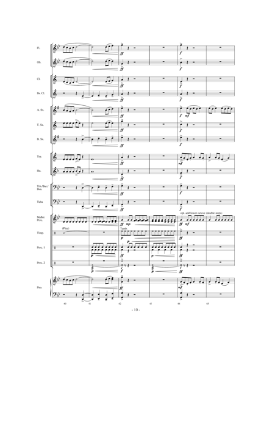 Moto Continuo Moto Continuo Concert Band scores gallery preview page 13