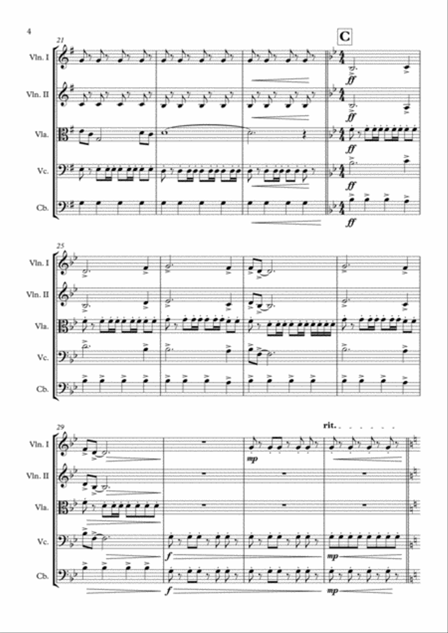 Backdraft String Quintet scores gallery preview page 5