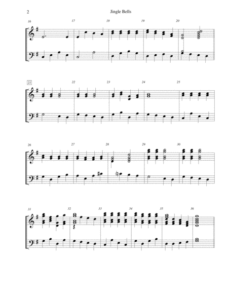 Jingle Bells - for 3-octave handbell choir image number null