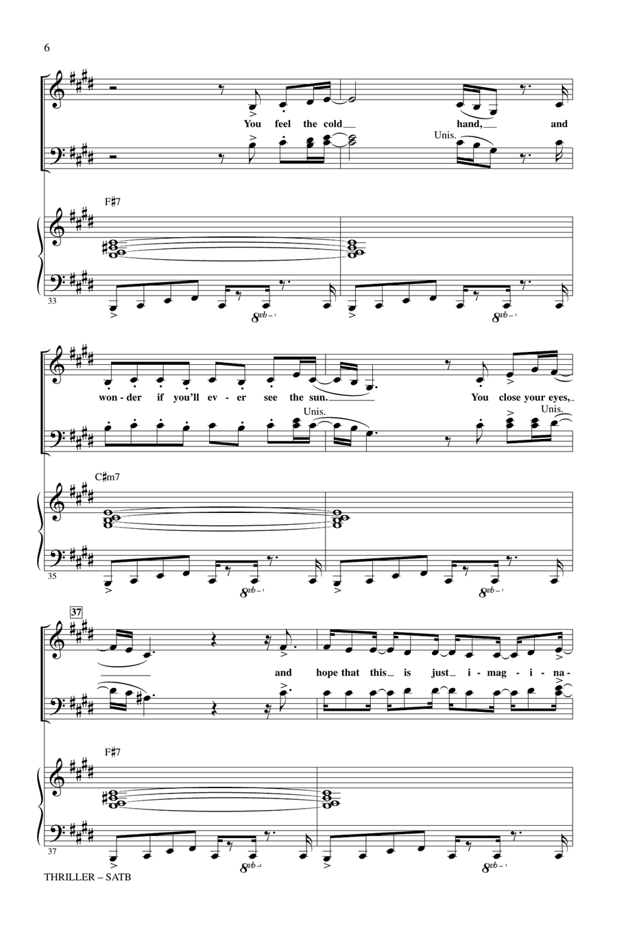 Thriller 4-Part scores gallery preview page 5