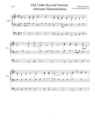 Old 124th Alternate Harmonization (Second Version)