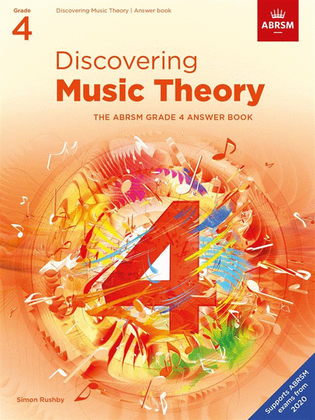 Book cover for Discovering Music Theory, The ABRSM Grade 4 Answer Book