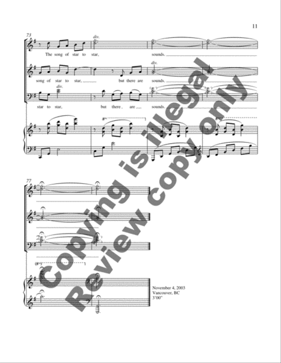 Voices of Earth: 3. Voices of Earth 3-Part scores gallery preview page 12