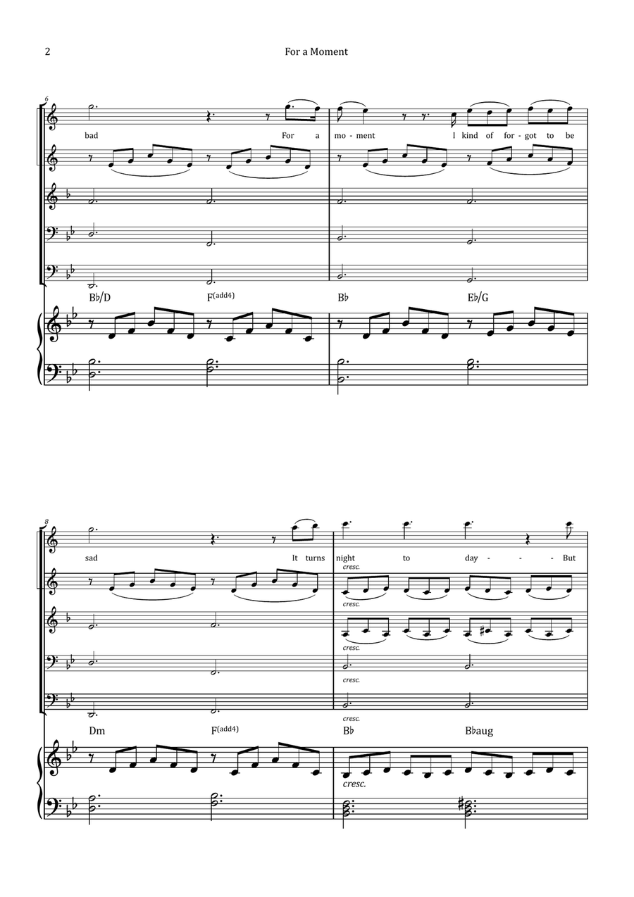 For A Moment Brass Quintet scores gallery preview page 2