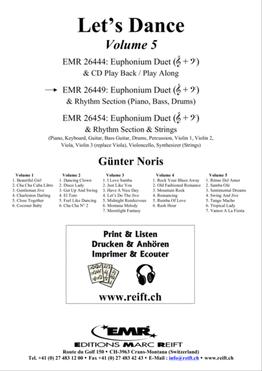 Let's Dance Volume 5 Let's Dance Volume 5 Euphonium Duet scores gallery preview page 2