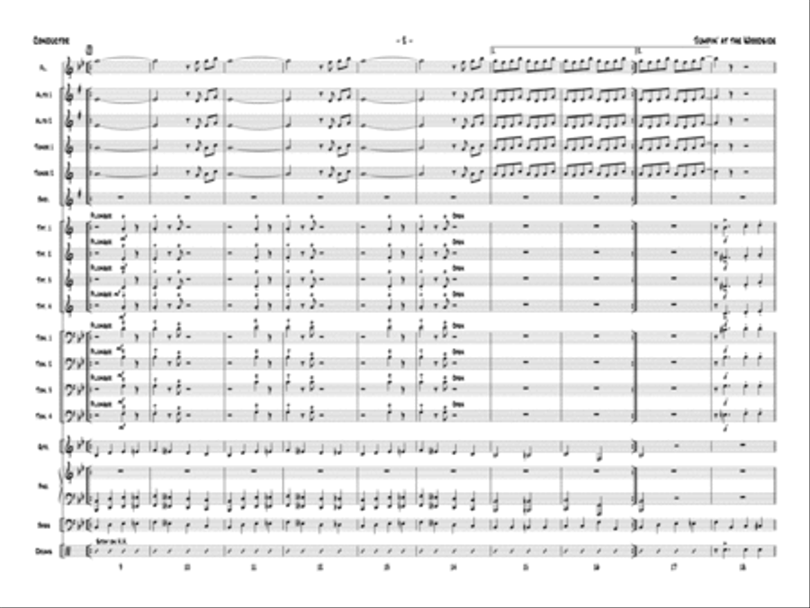 Jumpin' at the Woodside Jazz Ensemble scores gallery preview page 23