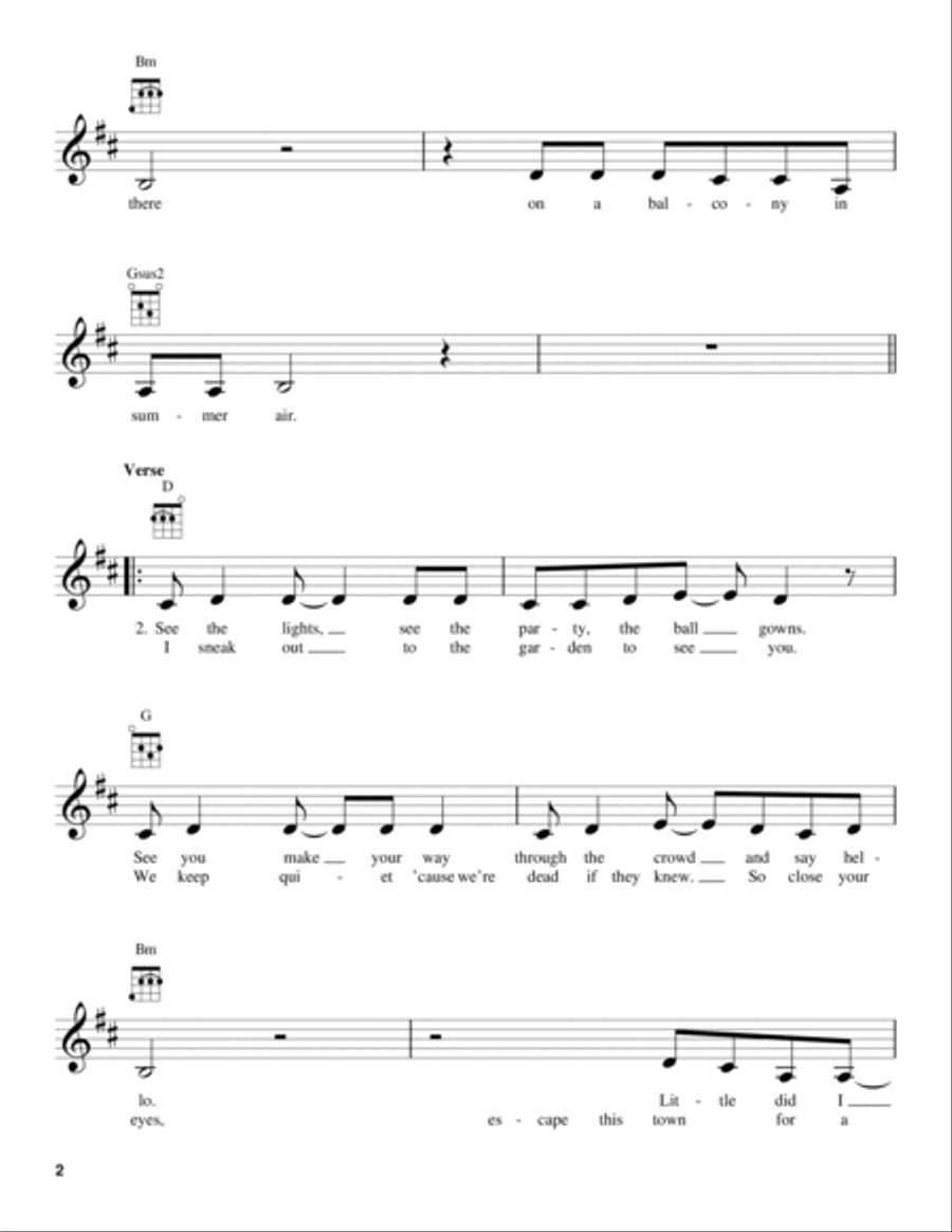 Love Story Love Story Ukulele scores gallery preview page 2